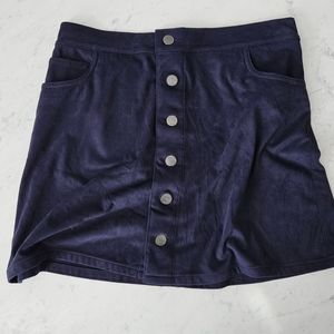 Express naxy faux suede miniskirt